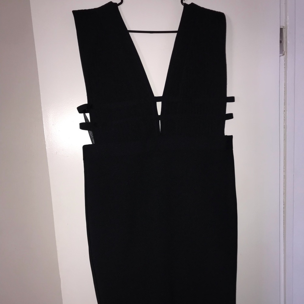 BooHoo Black Midi bandage dress size:22